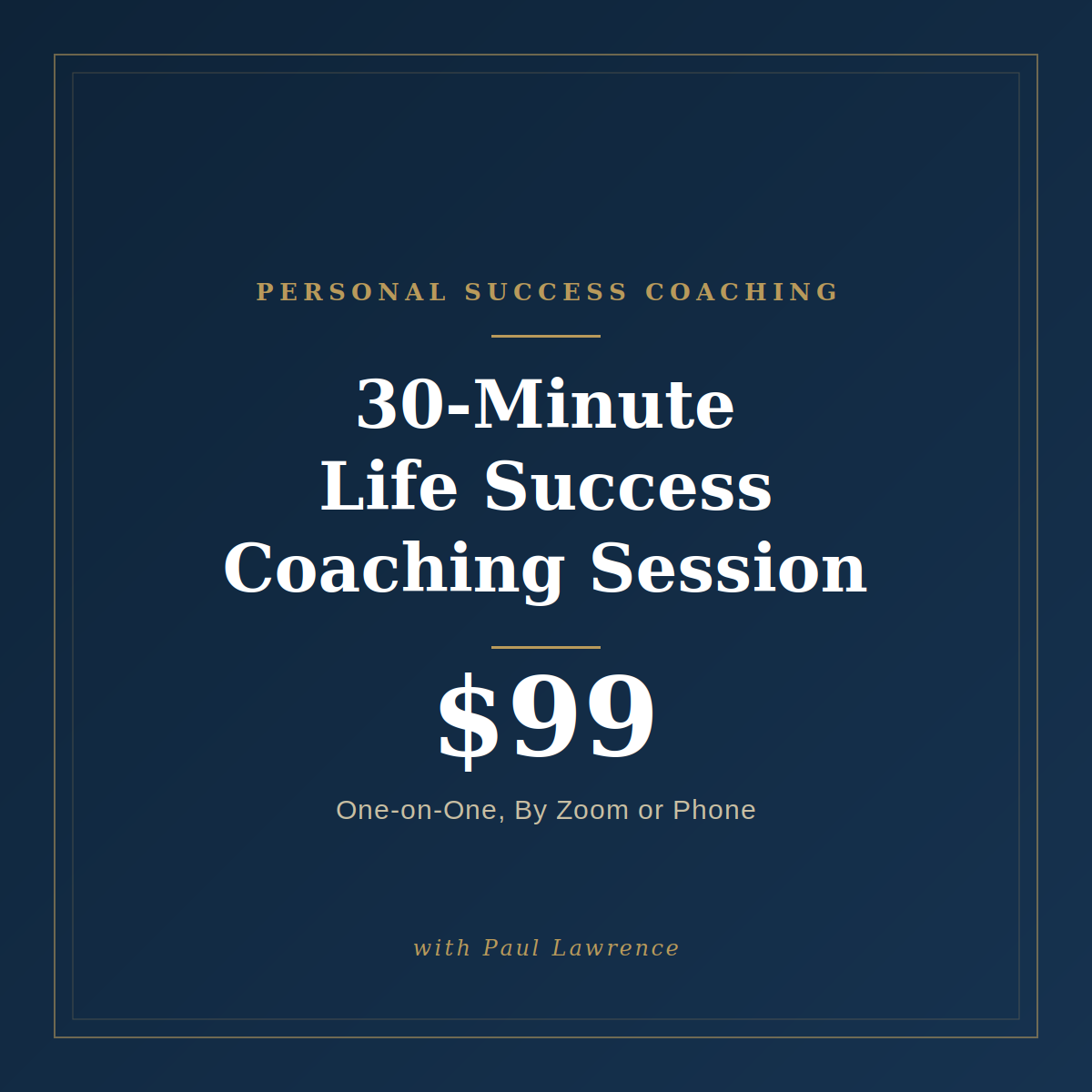 30-Minute Life Success Coaching Session