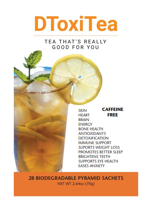 3 (28 day packages) DToxitea cleansing detox support Decaffeinated